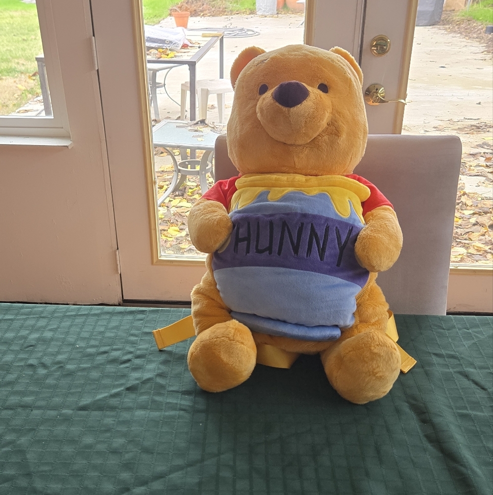 Winnie the pooh plush backpack